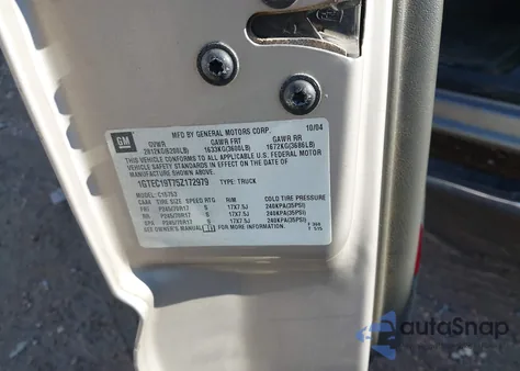 2005 GMC Sierra 1500 Sle z USA, uszkodzony, nr VIN 1GTEC19T75Z172979